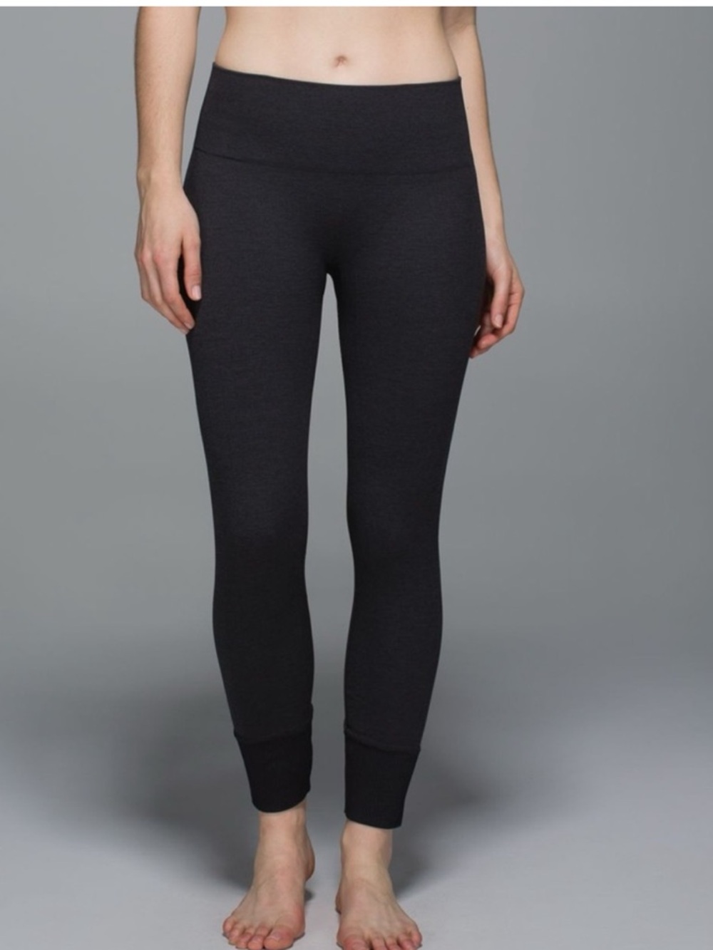 Lululemon Ebb To Street Pant Leggings Heathered Black size 10